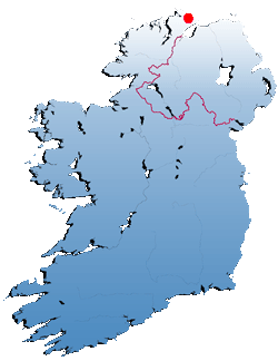 Landkarte Irland - Steinkreis von Bocan