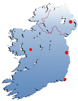 Landkarte Irland - Moyne Abbey